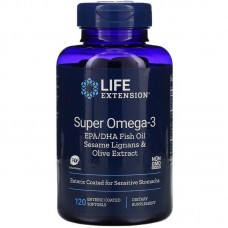 Омега-3, Omega Foundations, Life Extension, 120 капсул