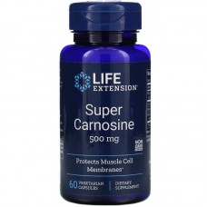Супер карнозин, Carnosine, Life Extension, 500 мг, 60 капсул