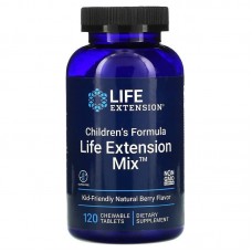 Мультивитамины для детей, Children's Formula Mix, Life Extension, ягодный вкус, 120 жевательных таблеток