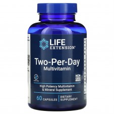 Мультивитамины "Две капсулы в день", Two-Per-Day Capsules, Life Extension, 60 капсул