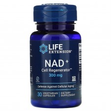 Никотинамид рибозид, NAD+ Cell Regenerator, Life Extension, 300 мг, 30 вегетарианских капсул
