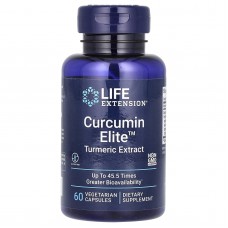 Куркума, Curcumin Elite Turmeric Extract, Life Extension, 60 капсул