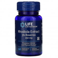 Родиола розовая (Rhodiola Extract), Life Extension, экстракт, 250 мг, 60 капсул