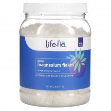 Хлопья чистого магния, Magnesium Flakes, Life Flo Health, 1,25 кг