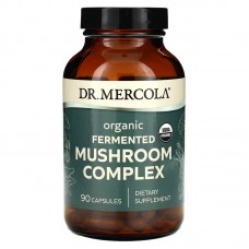 Грибы, комплекс, Mushroom Complex, Dr. Mercola, ферментированный, 90 капсул