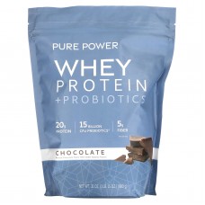 Сывороточный протеин + пробиотики,  Whey Protein + Probiotics, Dr. Mercola, порошок, вкус шоколада, 880 г