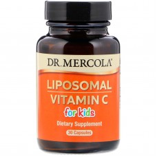 Витамин С липосомальный для детей, Liposomal Vitamin C, Dr. Mercola, 30 капсул