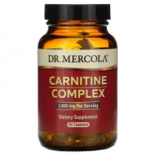 Карнитиновый комплекс,  Carnitine Complex, Dr. Mercola, 1000 мг, 60 капсул