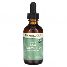 Со пальметто, Saw Palmetto, Dr. Mercola, органик, жидкие капли, 60 мл