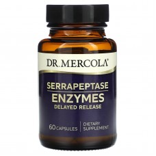 Серрапептаза, Serrapeptase Enzymes, Dr. Mercola, ферменты, 60 капсул