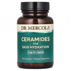 Керамиды для увлажнения кожи, Ceramides For Skin Hydration, Dr. Mercola, 5 мг, 30 капсул