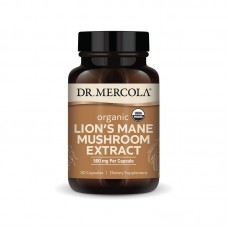 Ежовик гребенчатый, Lion's Mane Mushroom, Dr. Mercola, органик, экстракт, 500 мг, 30 капсул