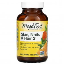 Витамины для волос, кожи и ногтей, Skin, Nails & Hair 2, MegaFoods, 90 таблеток