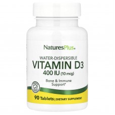 Витамин D, Vitamin D, Nature's Plus, 400 МЕ, 90 таблеток