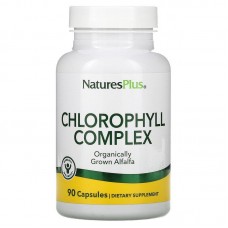 Хлорофилл, Chlorophyll, Nature's Plus, комплекс, 90 капсул.