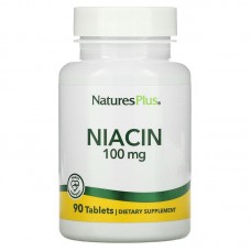Ниацин, Niacin, Nature's Plus, 100 мг, 90 таблеток