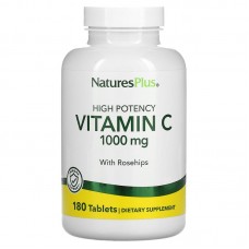 Витамин C, Vitamin C, Nature's Plus, 1000 мг, 180 таблеток