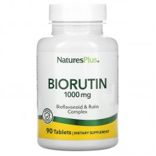 Рутин, Biorutin, Nature's Plus, 1000 мг, 90 таблеток