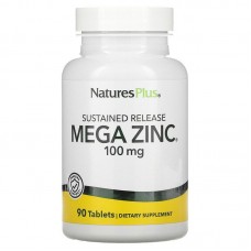 Мега Цинк, Mega Zinc, Nature's Plus, 100 мг, 90 таблеток
