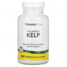 Ламинария, Kelp, Nature's Plus, исландская, 300 таблеток