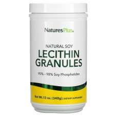 Лецитин из сои, Lecithin Granules, Nature's Plus, гранулы, 340 г