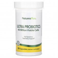 Пробиотики, Ultra Probiotics, NaturesPlus, 40 миллиардов, 30 капсул