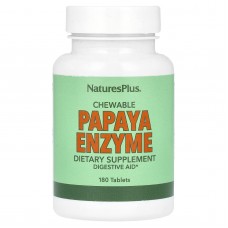 Фермент папайи, Papaya Enzyme, Nature's Plus, 180 жевательных таблеток