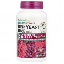 Красный дрожжевой рис, Red Yeast Rice, Nature's Plus, Herbal Actives, 600 мг, 120 таблеток