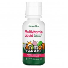 Витамины для детей, Children's Multi-Vitamin, Nature's Plus, Animal Parade, ягодный вкус, 236.56 мл.