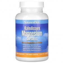 Цитрат магния, Magnesium, Nature's Plus, Kalmassure, 420 мг, 120 веганских капсул (105 мг на капсулу)
