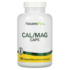 Кальций и магний, Cal/ Mag, Nature's Plus, 180 капсул