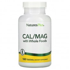 Кальций Магний, Cal/ Mag, Nature's Plus, Source of Life, 180 таблеток