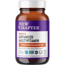 Ежедневные витамины для мужчин, Men's Advanced Multivitamin, New Chapter, 120 вегетарианских таблеток