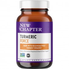 Куркума, Turmeric Force, New Chapter, 60 растительных капсул