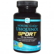 Убихинол Q10 для спортсменов, Ubiquinol CoQ10, Nordic Naturals, 100 мг, 60 капсул