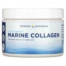 Морской коллаген, с клубничным ароматом, Marine Collagen, Nordic Naturals, 150 г