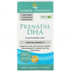 Рыбий жир для беременных, Prenatal DHA, Nordic Naturals, 500 мг, 60 гелевых капсул