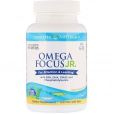 Омега-3 для подростков, Omega Focus, Nordic Naturals, 120 мини гелевых капсул