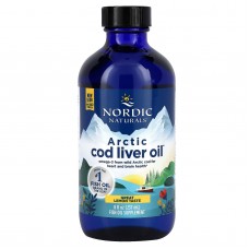 Рыбий жир из печени трески, Cod Liver Oil, Nordic Naturals, лимон, арктический, 237 мл
