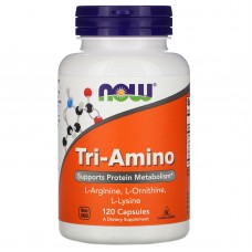 Аргинин, лизин и орнитин, Tri-Amino, Now Foods, 120 капсул