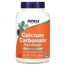 Карбонат кальция (порошок), Calcium Carbonate, Now Foods, 340 г