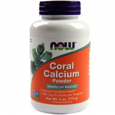 Коралловый кальций, Coral Calcium, Now Foods, порошок, 170 г