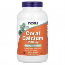 Коралловый кальций, Coral Calcium, Now Foods, 1000 мг, 250 капсул