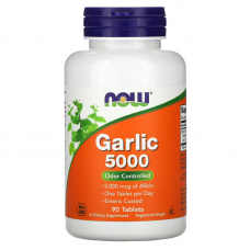 Чеснок 5000, экстракт, Garlic, Now Foods, 90 таблеток