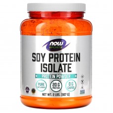 Изолят соевого протеина, Soy Protein Isolate, Now Foods, Sports, порошок, чистый, без вкуса, 907 г