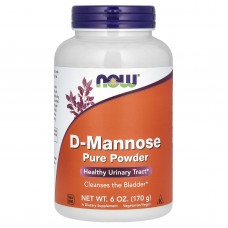 D-манноза, D-Mannose, Now Foods, чистый порошок, 170 г