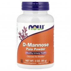 D-манноза, Certified Organic D-Mannose, Now Foods, органик, чистый порошок, 85 г