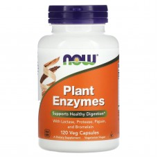 Энзимы, Plant Enzymes, Now Foods, ферменты, 120 капсул