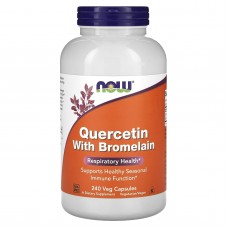 Кверцетин и бромелайн, Quercetin Bromelain, Now Foods, 240 вегетарианских капсул