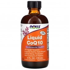 Коэнзим Q10, Liquid CoQ10, NOW Foods, жидкий, 100 мг, 118 мл